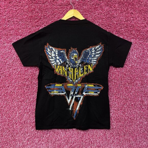 Van Halen Racing Black Graphic T-Shirt Small - Picture 4 of 6